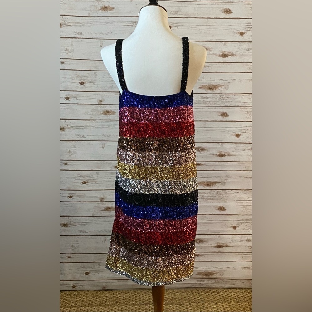 Gap Maximalism Multi-Colored Striped Sequin Cockt… - image 4